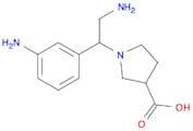 1-[2-Amino-1-(3-aminophenyl)ethyl]pyrrolidine-3 -carboxylic acid