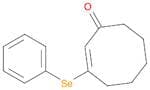 2-Cycloocten-1-one, 3-(phenylseleno)-