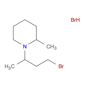 Piperidine, 1-(3-bromo-1-methylpropyl)-2-methyl-, hydrobromide