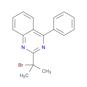 Quinazoline, 2-(1-bromo-1-methylethyl)-4-phenyl-