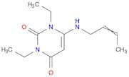 2,4(1H,3H)-Pyrimidinedione, 6-(2-butenylamino)-1,3-diethyl-