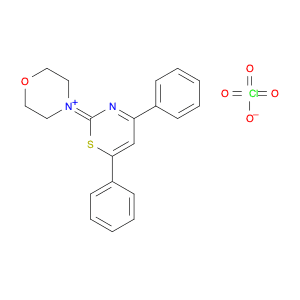 Morpholinium, 4-(4,6-diphenyl-2H-1,3-thiazin-2-ylidene)-, perchlorate