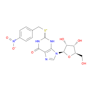 Xanthosine, 2-S-[(4-nitrophenyl)methyl]-2-thio-