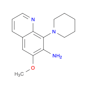 7-Quinolinamine, 6-methoxy-8-(1-piperidinyl)-