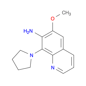 7-Quinolinamine, 6-methoxy-8-(1-pyrrolidinyl)-