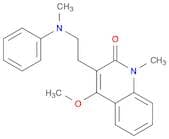 2(1H)-Quinolinone, 4-methoxy-1-methyl-3-[2-(methylphenylamino)ethyl]-