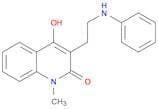 2(1H)-Quinolinone, 4-hydroxy-1-methyl-3-[2-(phenylamino)ethyl]-