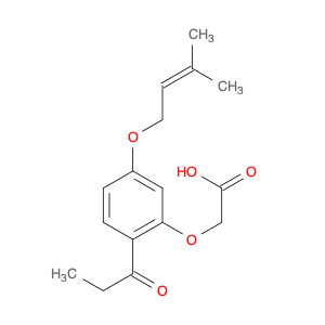 Acetic acid, [5-[(3-methyl-2-butenyl)oxy]-2-(1-oxopropyl)phenoxy]-