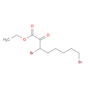 Octanoic acid, 3,8-dibromo-2-oxo-, ethyl ester