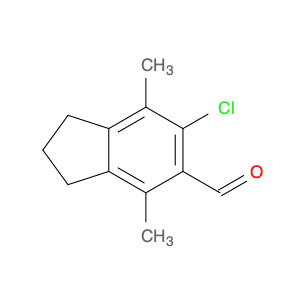 1H-Indene-5-carboxaldehyde, 6-chloro-2,3-dihydro-4,7-dimethyl-