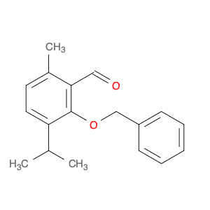 Benzaldehyde, 6-methyl-3-(1-methylethyl)-2-(phenylmethoxy)-