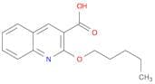 3-Quinolinecarboxylic acid, 2-(pentyloxy)-