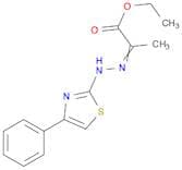 Propanoic acid, 2-[(4-phenyl-2-thiazolyl)hydrazono]-, ethyl ester