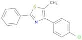 Thiazole, 4-(4-chlorophenyl)-5-methyl-2-phenyl-