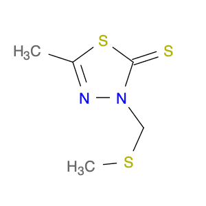 1,3,4-Thiadiazole-2(3H)-thione, 5-methyl-3-[(methylthio)methyl]-