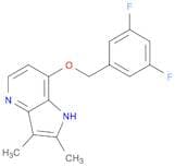 1H-Pyrrolo[3,2-b]pyridine, 7-[(3,5-difluorophenyl)methoxy]-2,3-dimethyl-
