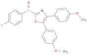 Oxazole, 2-[(4-fluorophenyl)sulfinyl]-4,5-bis(4-methoxyphenyl)-