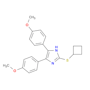 1H-Imidazole, 2-(cyclobutylthio)-4,5-bis(4-methoxyphenyl)-