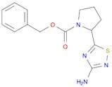 1-Pyrrolidinecarboxylicacid, 2-(3-amino-1,2,4-thiadiazol-5-yl)-, phenylmethyl ester