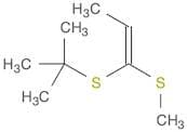 1-Propene, 1-[(1,1-dimethylethyl)thio]-1-(methylthio)-, (Z)-