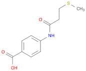 Benzoic acid, 4-[[3-(methylthio)-1-oxopropyl]amino]-