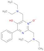 5-Pyrimidinol, 2,4-bis[(diethylamino)methyl]-6-phenyl-, 3-oxide