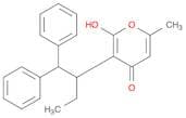4H-Pyran-4-one, 3-[1-(diphenylmethyl)propyl]-2-hydroxy-6-methyl-