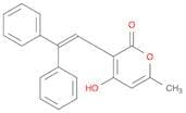 2H-Pyran-2-one, 3-(2,2-diphenylethenyl)-4-hydroxy-6-methyl-