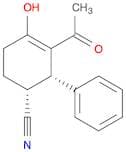3-Cyclohexene-1-carbonitrile, 3-acetyl-4-hydroxy-2-phenyl-, cis-