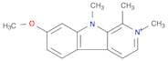 9H-Pyrido[3,4-b]indolium, 7-methoxy-1,2,9-trimethyl-