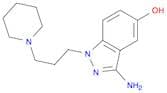 1H-Indazol-5-ol, 3-amino-1-[3-(1-piperidinyl)propyl]-