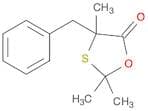 1,3-Oxathiolan-5-one, 2,2,4-trimethyl-4-(phenylmethyl)-