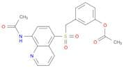 Acetamide, N-[5-[[[3-(acetyloxy)phenyl]methyl]sulfonyl]-8-quinolinyl]-