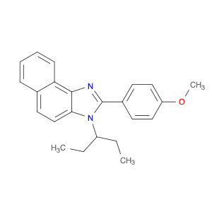 3H-Naphth[1,2-d]imidazole, 3-(1-ethylpropyl)-2-(4-methoxyphenyl)-