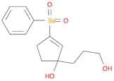 2-Cyclopentene-1-propanol, 1-hydroxy-3-(phenylselenonyl)-