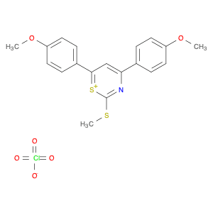 1,3-Thiazin-1-ium, 4,6-bis(4-methoxyphenyl)-2-(methylthio)-, perchlorate