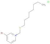 Pyridinium, 3-bromo-1-[(octylthio)methyl]-, chloride