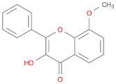 4H-1-Benzopyran-4-one, 3-hydroxy-8-methoxy-2-phenyl-