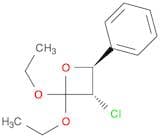 Oxetane, 3-chloro-2,2-diethoxy-4-phenyl-, trans-