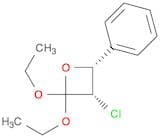 Oxetane, 3-chloro-2,2-diethoxy-4-phenyl-, cis-