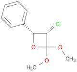 Oxetane, 3-chloro-2,2-dimethoxy-4-phenyl-, cis-