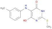 6-Hydroxy-2-(methylthio)-5-(m-tolylamino)pyrimidin-4(3H)-one