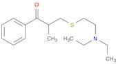 1-Propanone, 3-[[2-(diethylamino)ethyl]thio]-2-methyl-1-phenyl-