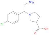 1-[2-Amino-1-(4-chlorophenyl)ethyl]pyrrolidine-3-carboxylic acid
