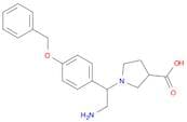3-Pyrrolidinecarboxylicacid, 1-[2-amino-1-[4-(phenylmethoxy)phenyl]ethyl]-