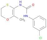 Urea, N-(3-chlorophenyl)-N'-(5,6-dihydro-2-methyl-1,4-oxathiin-3-yl)-