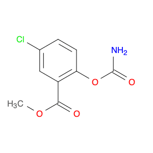 Benzoic acid, 2-((aminocarbonyl)oxy)-5-chloro-, methyl ester