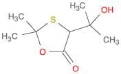 1,3-Oxathiolan-5-one, 4-(1-hydroxy-1-methylethyl)-2,2-dimethyl-