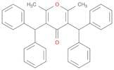 4H-Pyran-4-one, 3,5-bis(diphenylmethyl)-2,6-dimethyl-