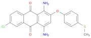 1,4-Diamino-6-chloro-2-(4-(methylthio)phenoxy)anthracene-9,10-dione